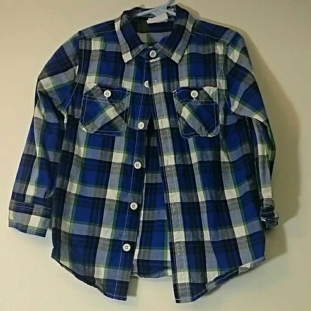 Boys plaid button up